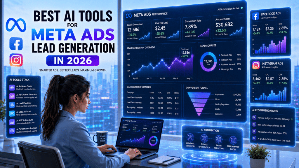 Best AI Tools for Meta Ads Lead Generation in 2026 Best AI tools for Meta Ads lead generation in 2026 digital marketing banner