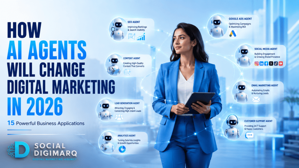 How AI Agents Will Change Digital Marketing in 2026 with AI-powered SEO, content marketing, lead generation, and marketing automation