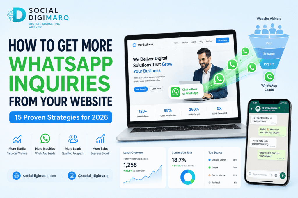 How to Get More WhatsApp Inquiries From Your Website: 15 Proven Strategies for 2026 How to Get More WhatsApp Inquiries From Your Website