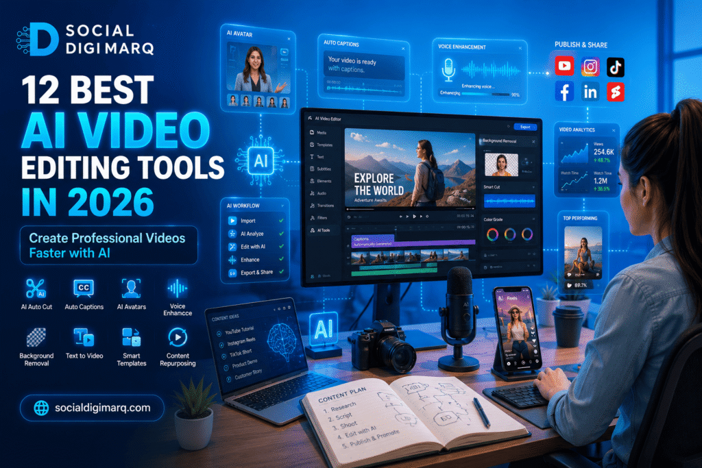 Best AI Video Editing Tools in 2026: Complete Guide for Businesses, Creators & Marketers Best AI Video Editing Tools in 2026: Complete Guide for Businesses, Creators & Marketers