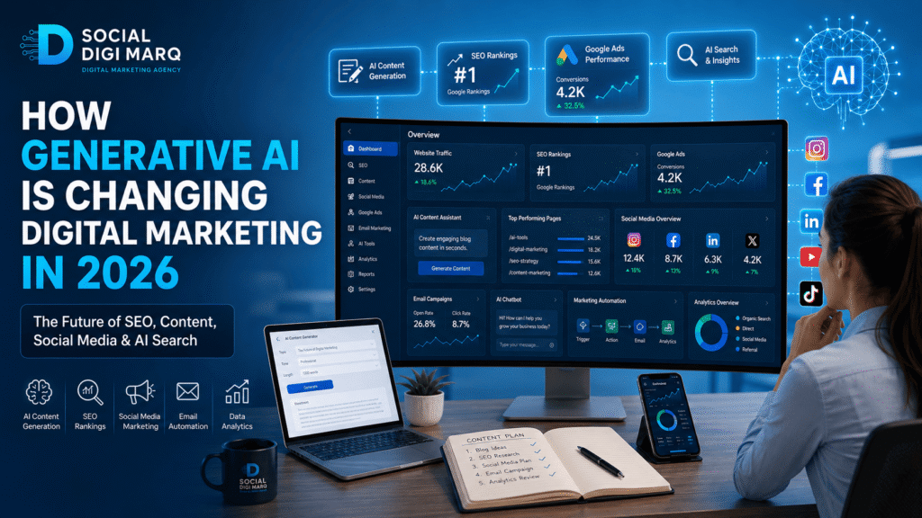 How Generative AI Is Changing Digital Marketing in 2026: Complete Guide for Businesses and Marketers How Generative AI Is Changing Digital Marketing in 2026